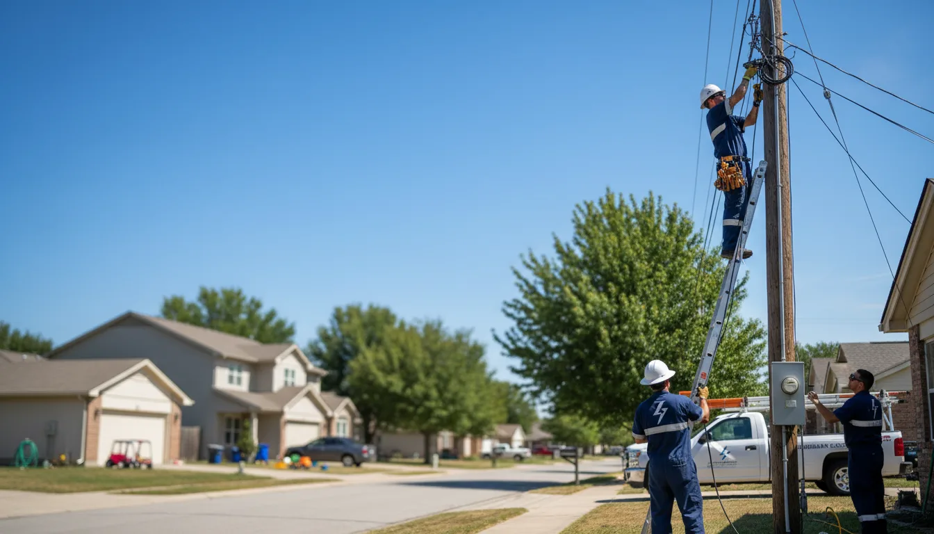 Residential electrician providing installation services in Manville, RI